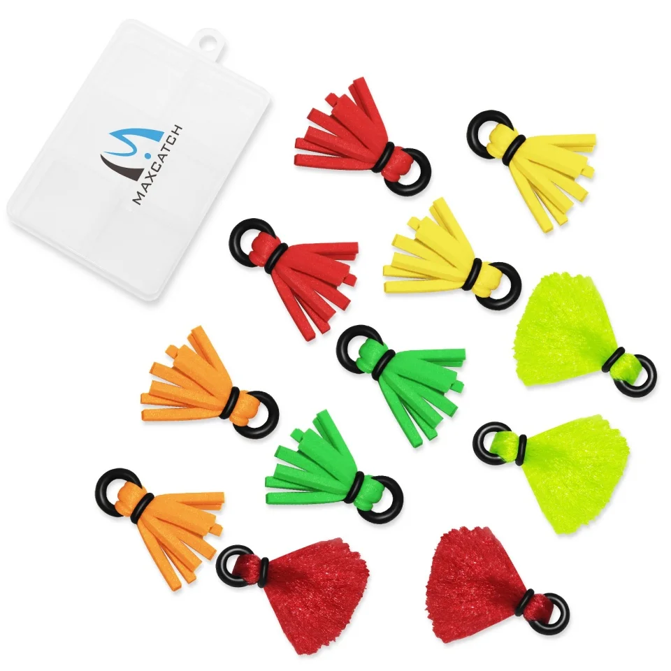 Maximumcatch 12PCS Yarn& Foam Indicator Kit Fly Fishing Yarn Foam Float Bobber Fishing Accessories