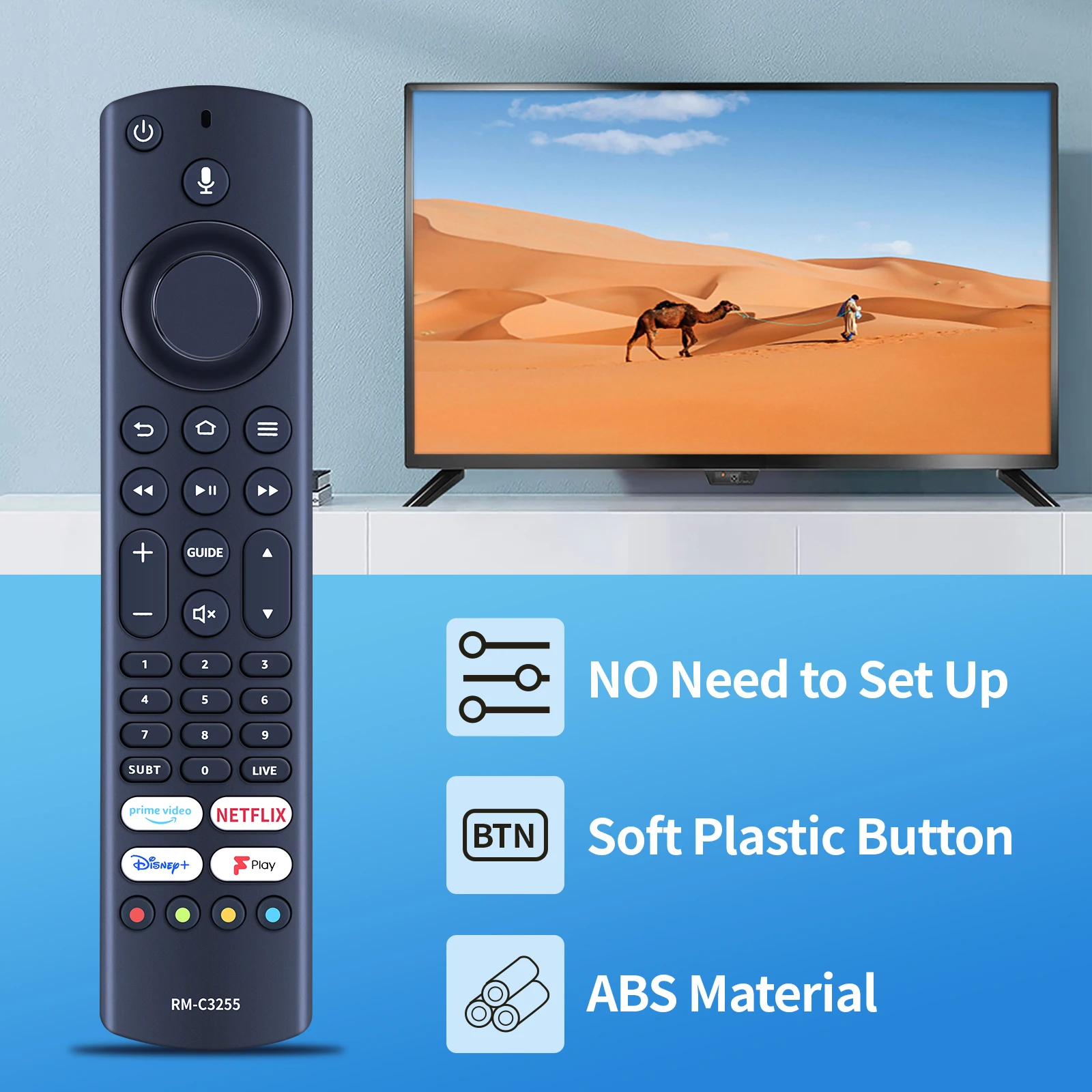 New Remote Control Fit For TOSHIBA CT-8565 UF3D Ferguson F4320AFR and JVC RM-C3255 and Xiaomi tv f2 voice