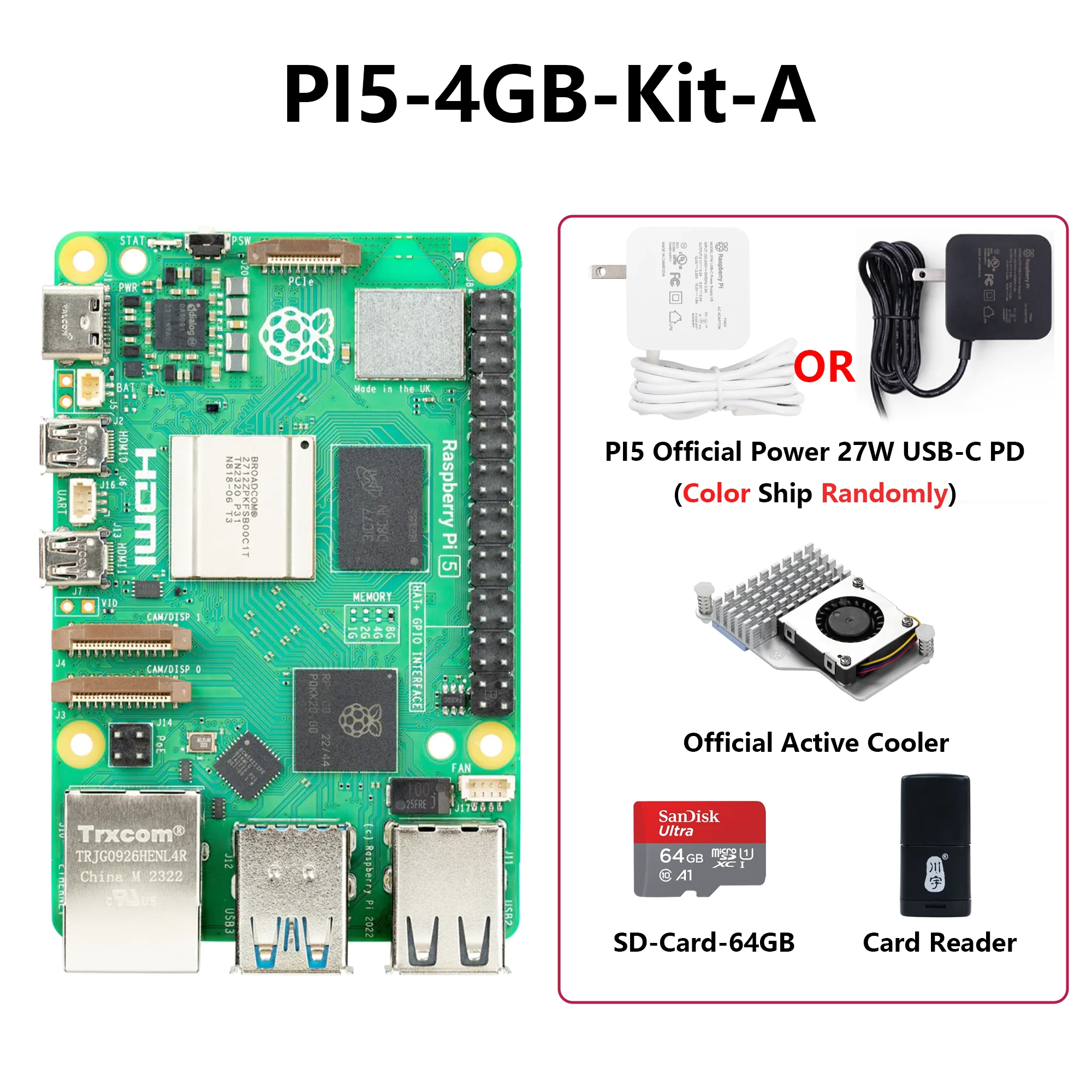 Official Raspberry Pi 5 16GB 8GB 2GB 4GB Laptop Mini PC Computer