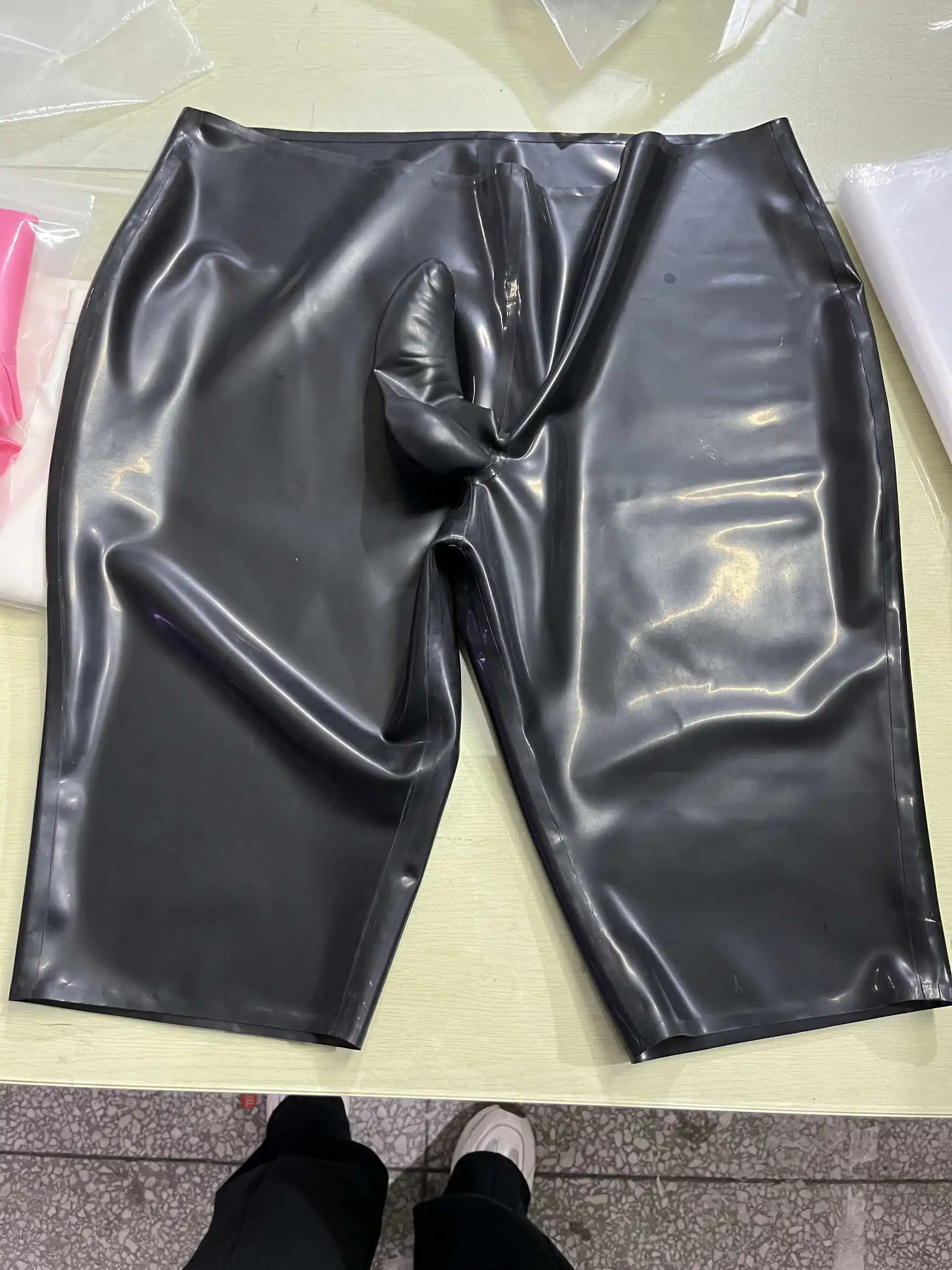 

Latex Boxer Shorts with Condom