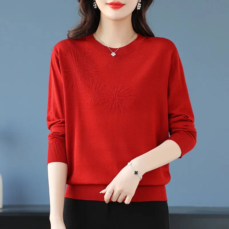 Pull à col rond pour femme, pull de base, pulls décontractés chauds, tricots de mode coréenne, chemise à fond, automne, hiver