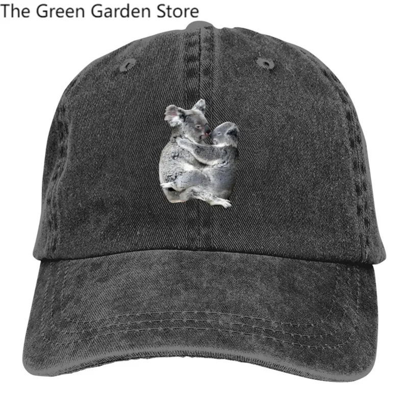 

Washed Men's Baseball Cap Love Trucker Snapback Caps Dad Hat Australian Koala Golf Hats