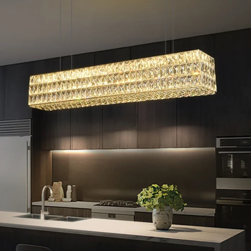 الفاخرة LED الثريات البلورية/ النجف الكريستالي المنزل المعيشة غرفة الطعام الإضاءة تزيين بريق فيلا فندق بار أضواء قلادة السقف تركيبات