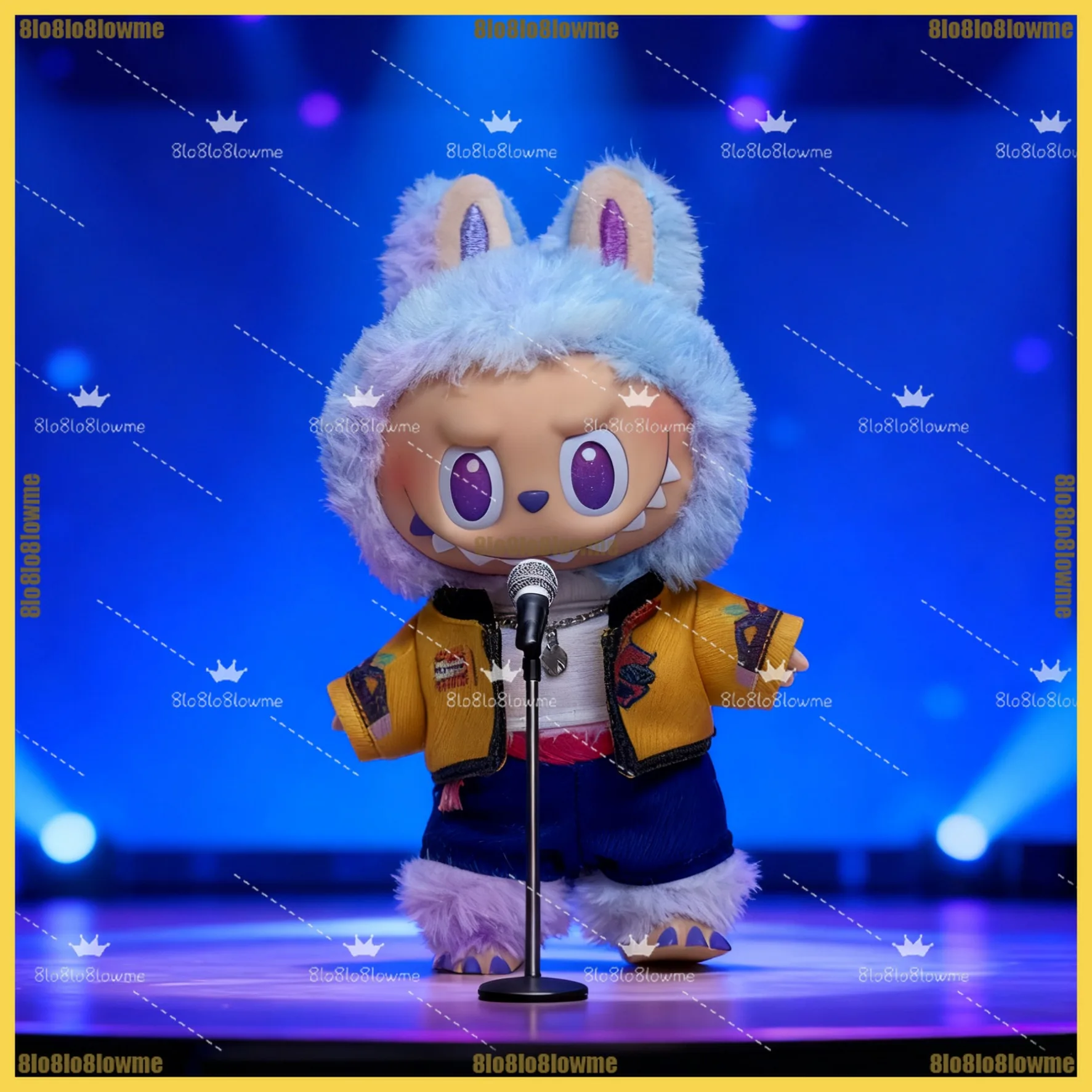 ملابس دمية KPop Labubu مجموعة ملابس كرتونية صغيرة من القطيفة إكسسوارات ملابس هدايا مناسبة لـ V, 1, 2, 3 #4
