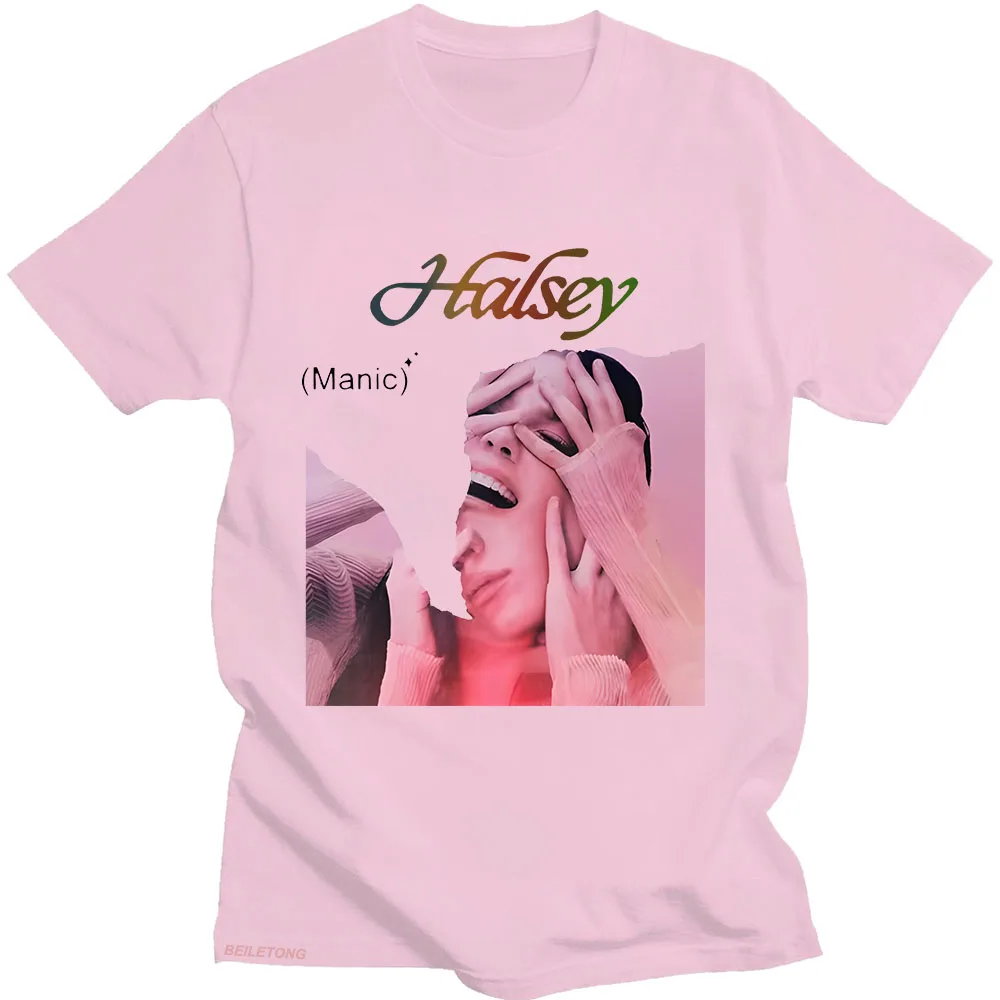 Lucky Graphic Printing T-shirt Halsey Summer Hip Hop Cotton Tee-shirt Short Sleeve Vintage Tshirt Women Clothes Gothic Clothing