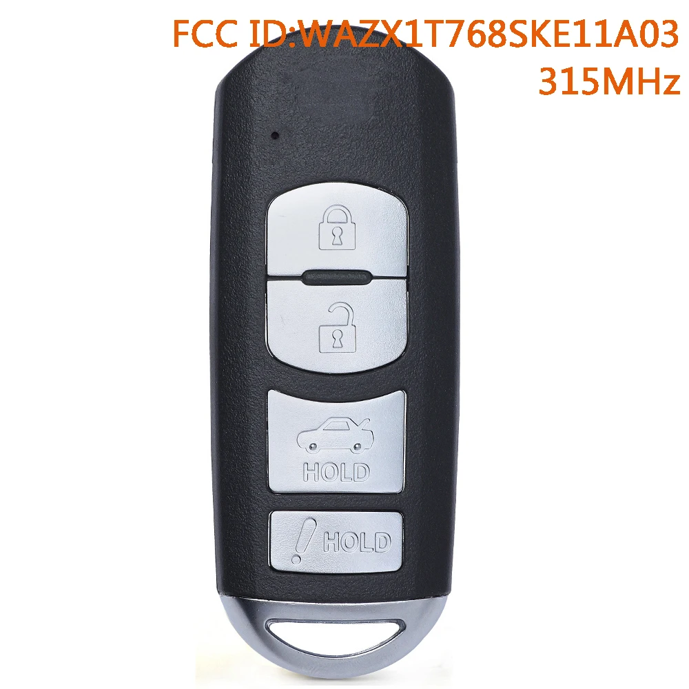 

Умный дистанционный ключ-брелок KEYECU WAZX1T768SKE11A03 для Mazda 3 2010-2013 SKE11A-03 315 МГц