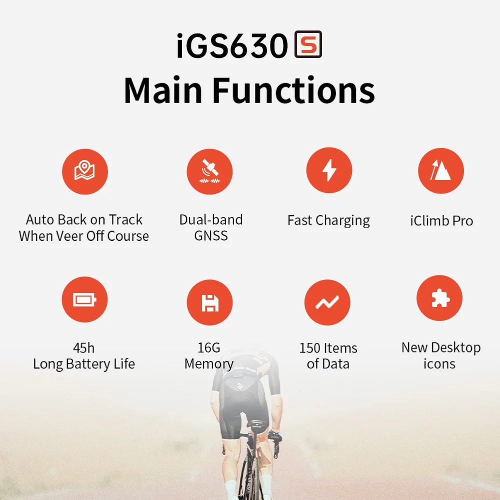 iGPSPORT iGS630S Bike Computer Dual-band GNSS GPS Cycling Wireless Speedometer Smart Climb Planning Bicycle Odometer