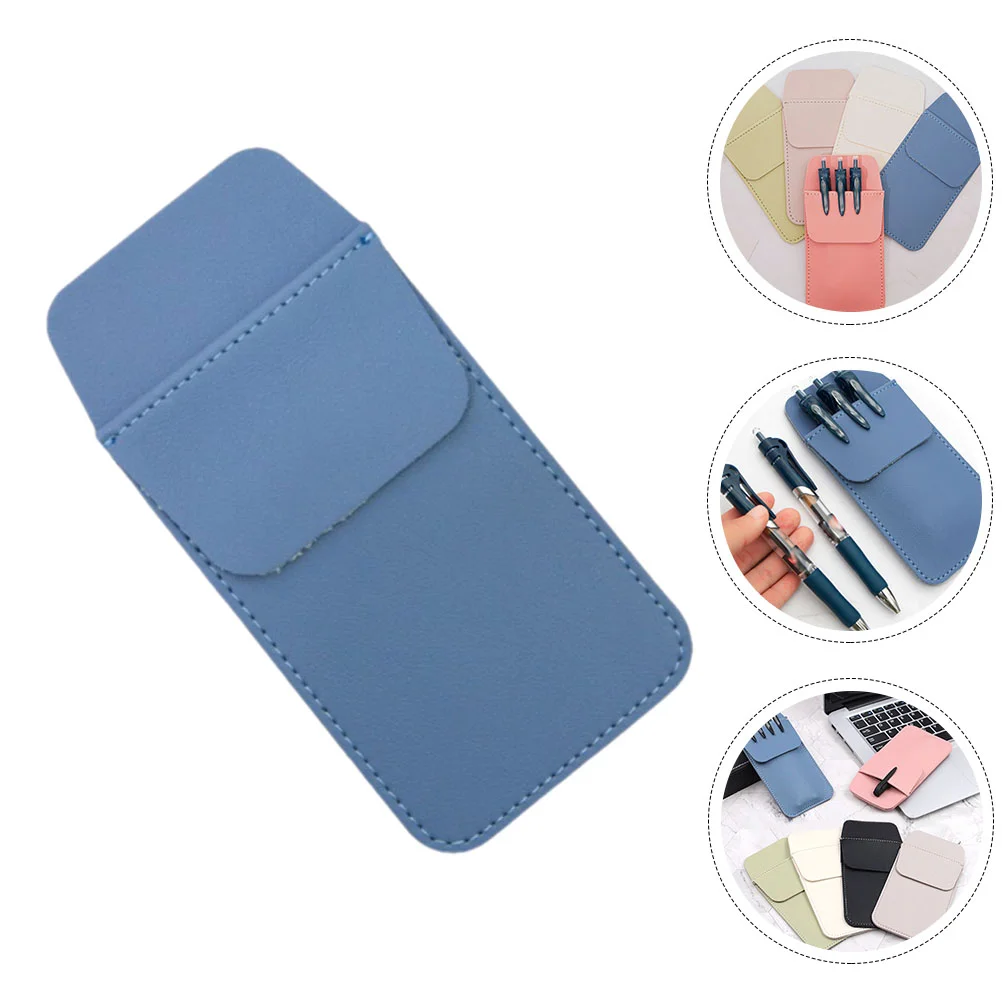 Medical Pencil Case Sleeve Holder Pencilcase Make up Pocket Organizer Pu Protector for Lab Coats Jeans Man Bag