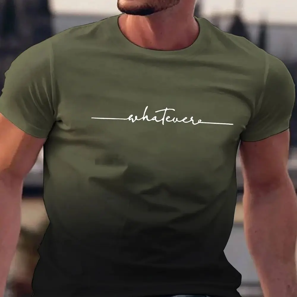 

Летняя мужская одежда с любым принтом, модная футболка из искусственной кожи с коротким рукавом для мужчин и женщин