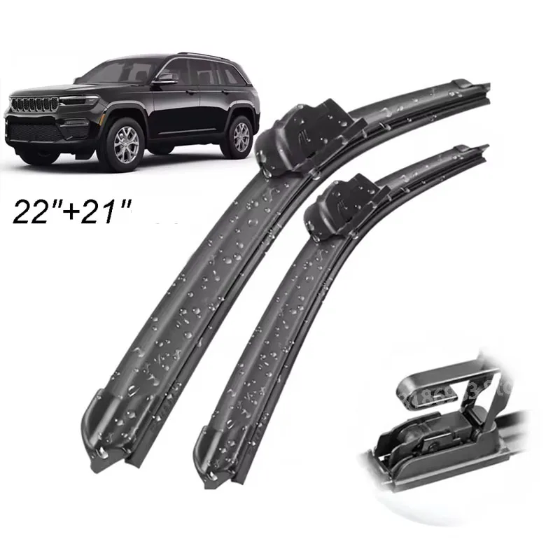 Wiper Front & Rear Wiper Blades Set Kit For Jeep Grand Cherokee WL 2021 - 2025 Windshield Windscreen Window 22