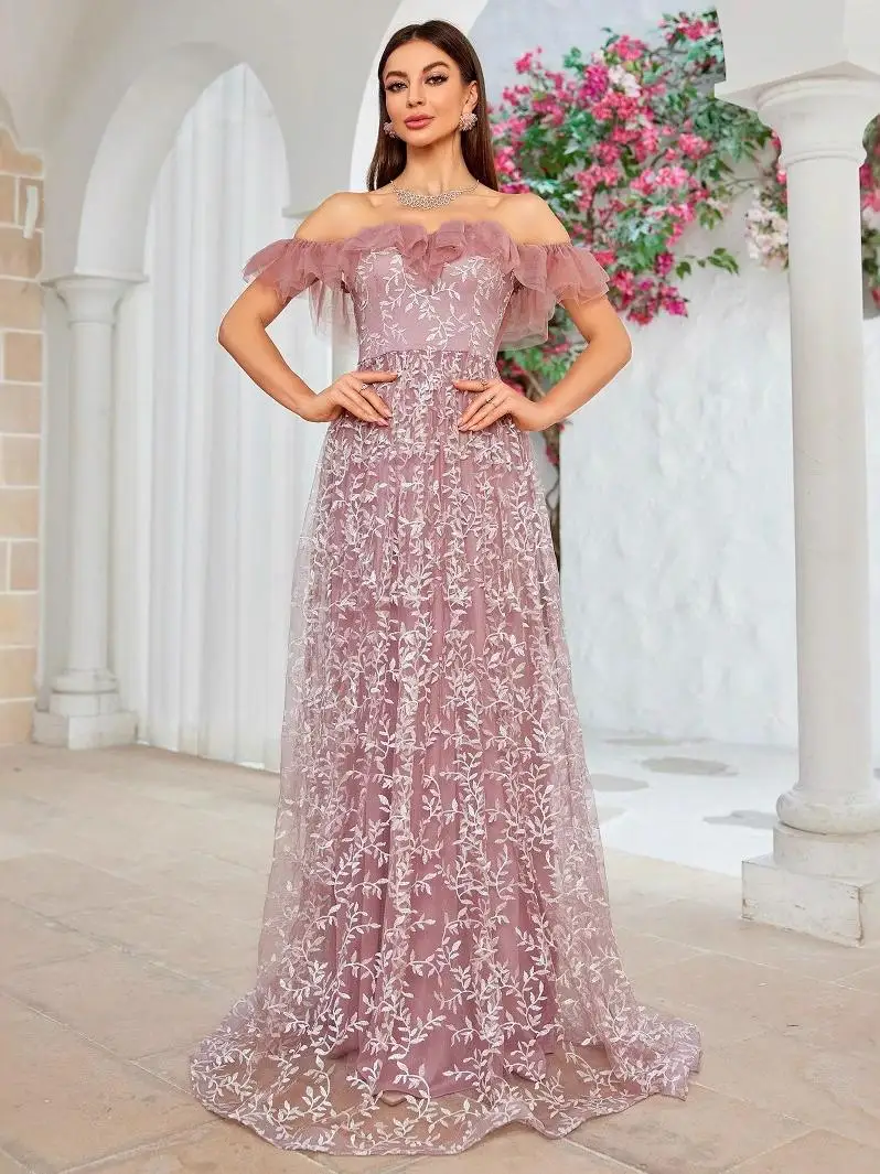 

Вечернее платье на одно плечо, облегающее платье для выступления на день рождения, Ele Dr, шелковая ткань, миди с талией, триацетатное волокно