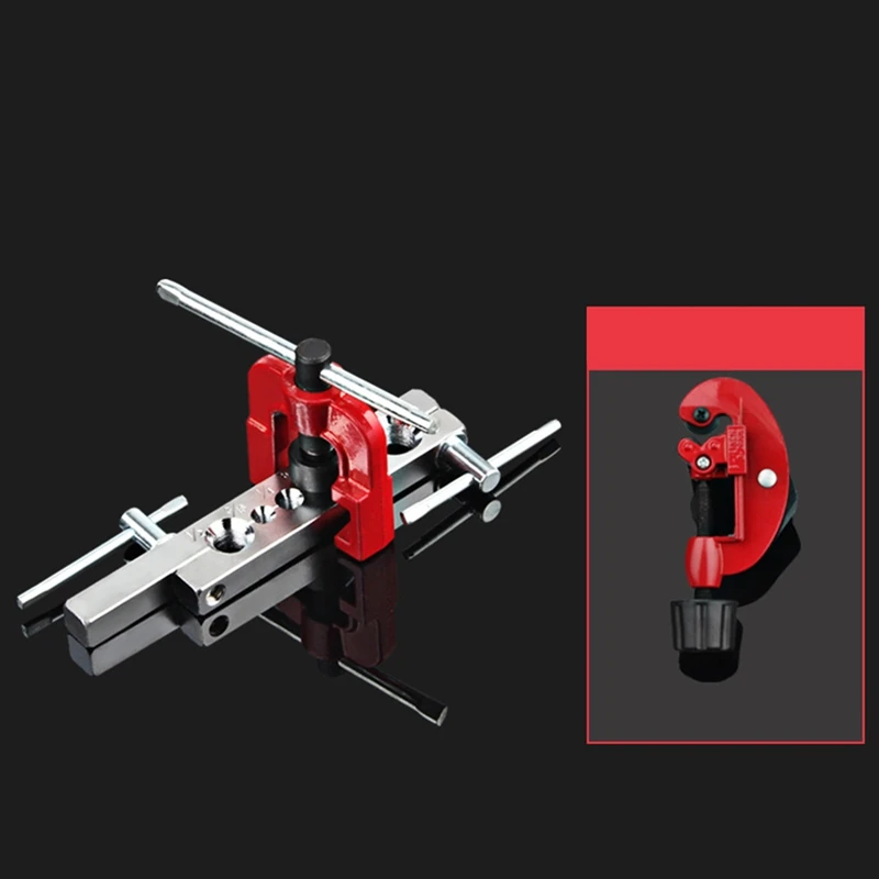 Tube Cutter Flaring Tool Kit Tube Expander Cutter Reamer Device For Copper Tube Flaring Tools Durable Easy Install