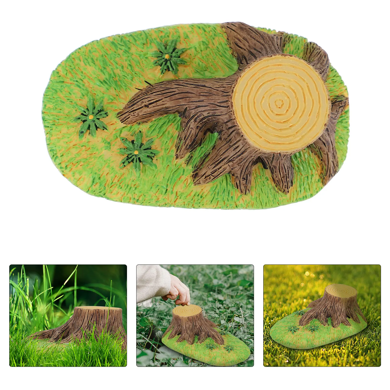 Suite-figura de pastizales, maceta, adornos de jardín, resina sintética, elegante accesorio DIY