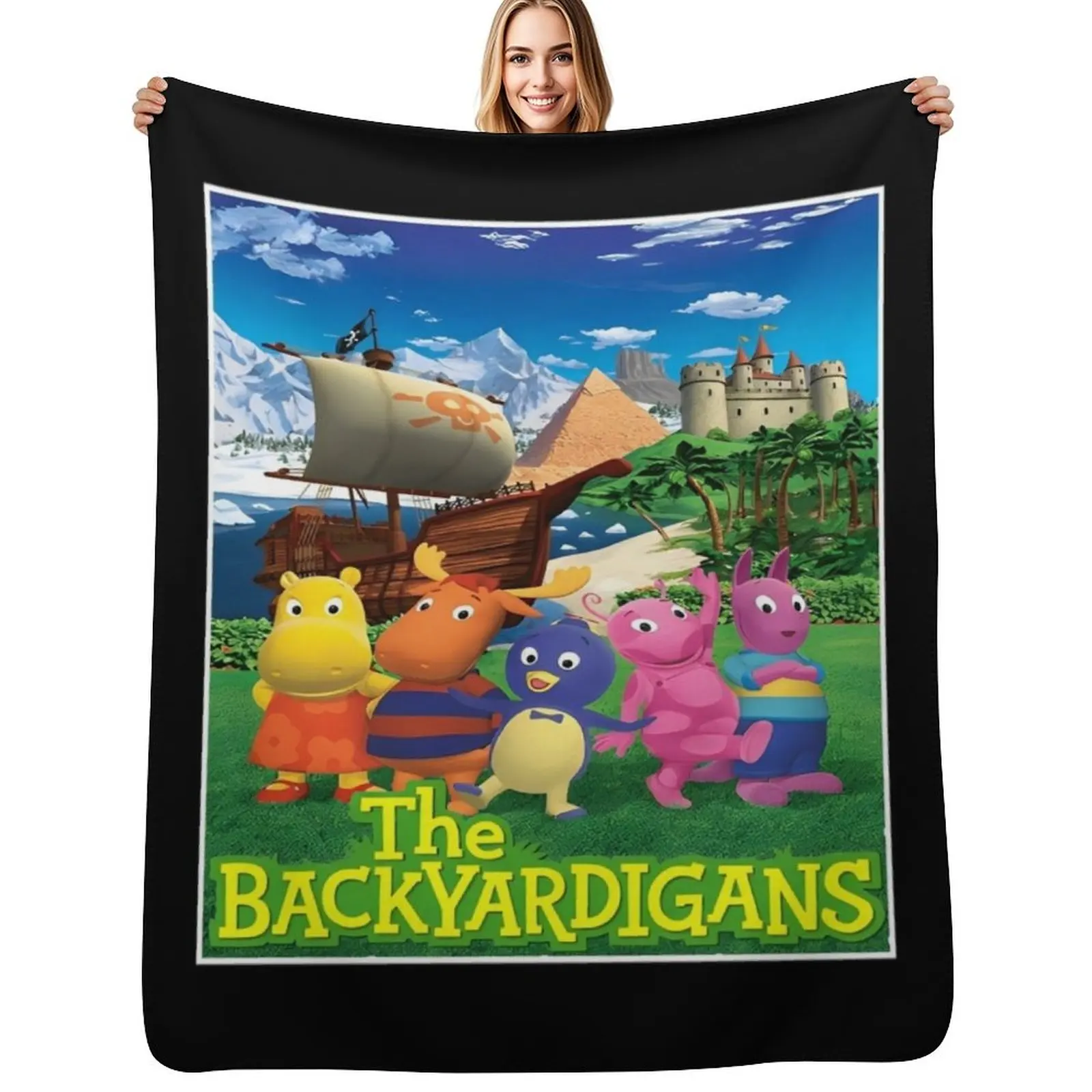 

the backyardigans Throw Blanket Sofa Cute Plaid Beautifuls Thins Blankets