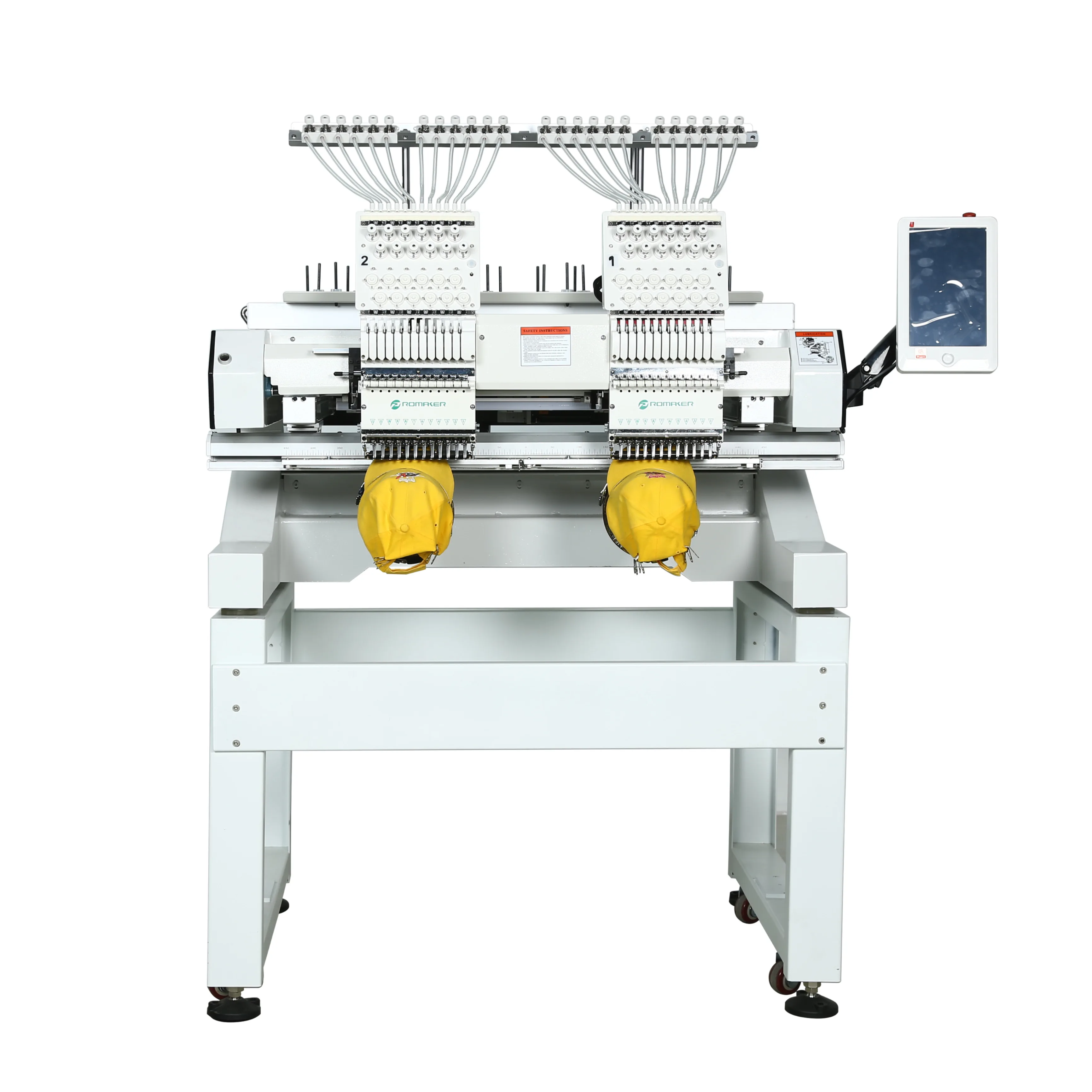 Computerized two head t-shirt and shoes embroidery machine high speed 3d embroidery machine computerized