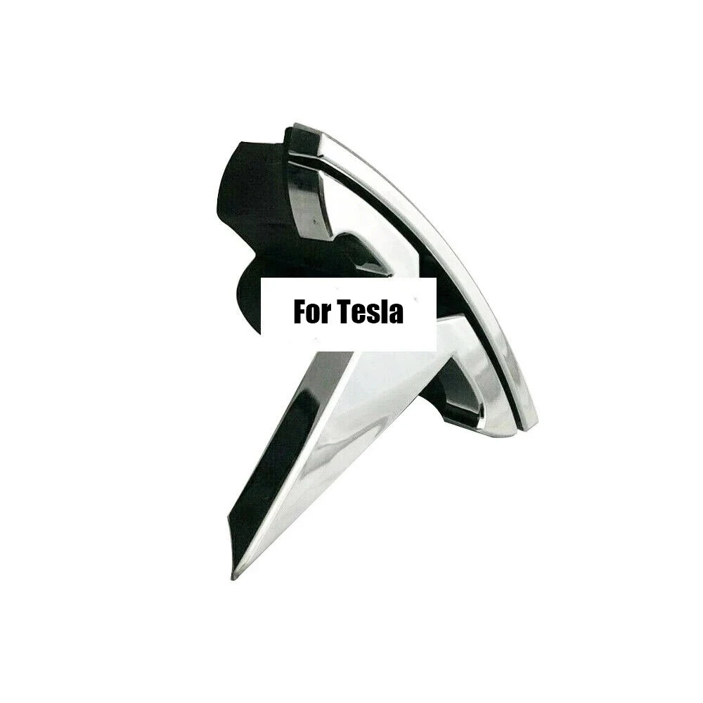 Logotipo dianteiro do emblema da grade T, logotipo do carro para Tesla Model S 2016-2019, OEM 1053686-00-F, 1056386-00-F, novo