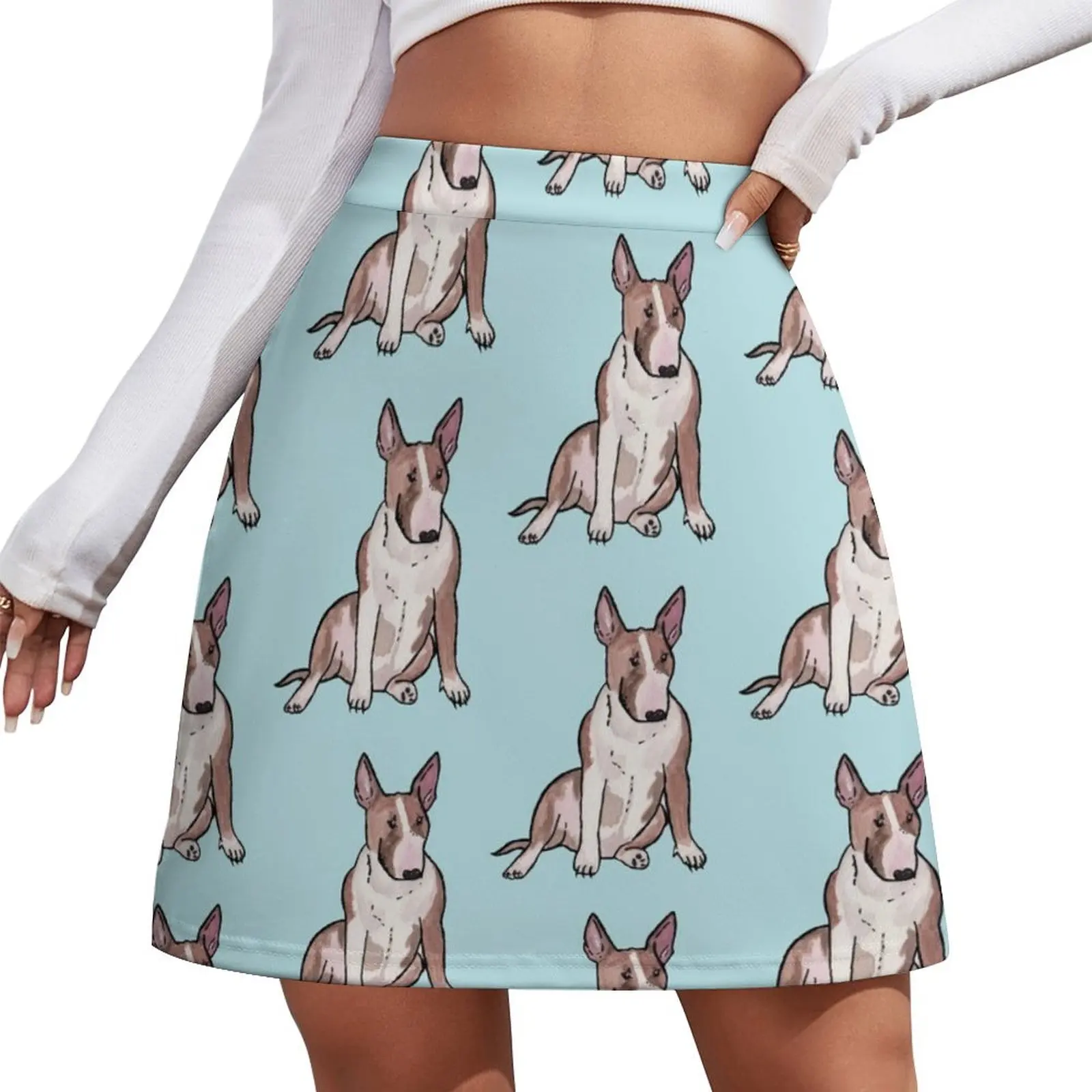 

Bull Terrier Mini Skirt luxury women's skirt skirts for woman Clothing fashion korean clothing