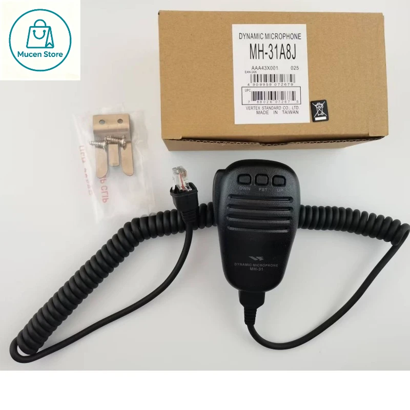 Compatible with Yaesu Radio MH-31A8J handheld microphone, FT-817 FT-857 microphone, FT897 microphone, and FT450 microphone