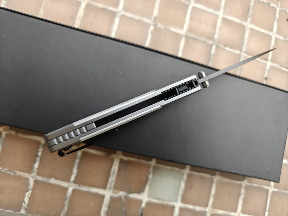 JUFULE 535BK 535 KITH Cuscinetti a sfera con manico in alluminio Mark M390 Tasca EDC Strumento da campeggio Caccia Pesce Coltello a lama pieghevole tattico