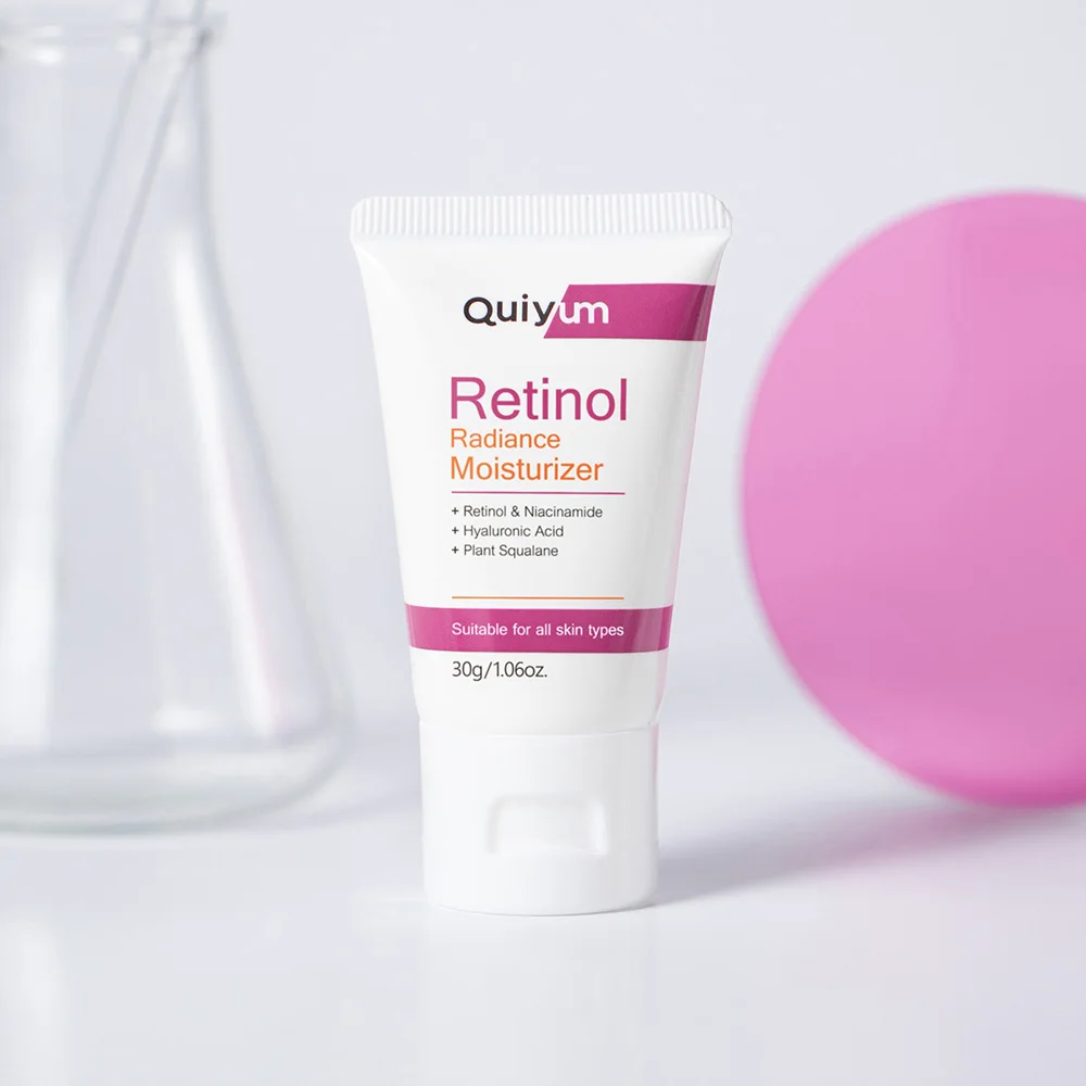 QUIYUM Retinol Moisturizing Repair Cream 30g – Centella Asiatica Soothing Sensitive Skin Brightening Hydrating Firming Daily