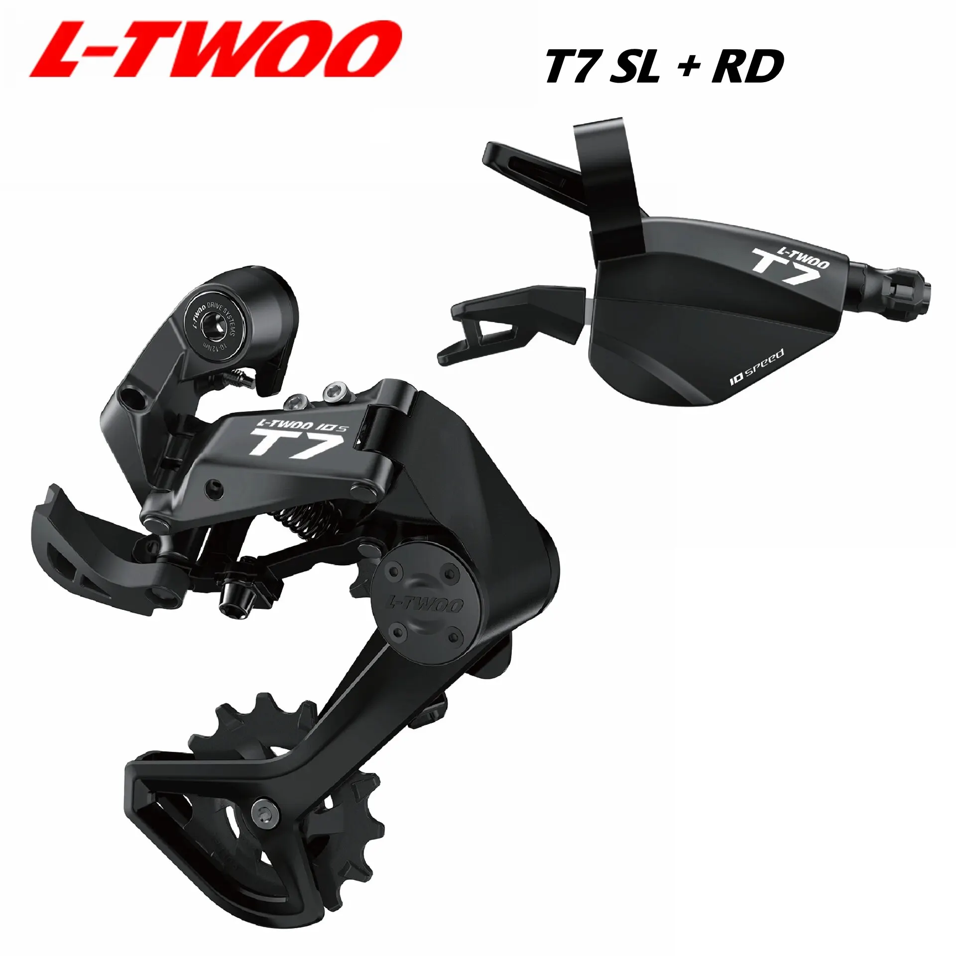 NEW! LTWOO T7 1x10 Speed Two Way Release Shifter + Stabilize Damping Rear Derailleur Cage Length 82mm, 10s