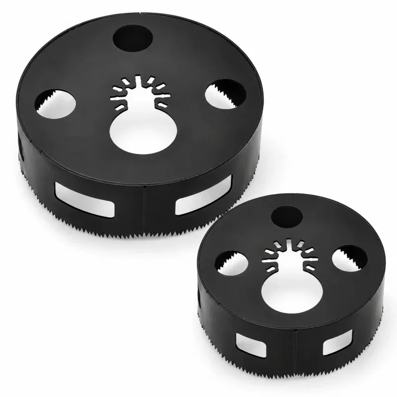Circular Slot Milling Cutter, Oscillating Multi-Tool Grooving Tool for Woodworking & Drywall, Embedded Round Hole Saw