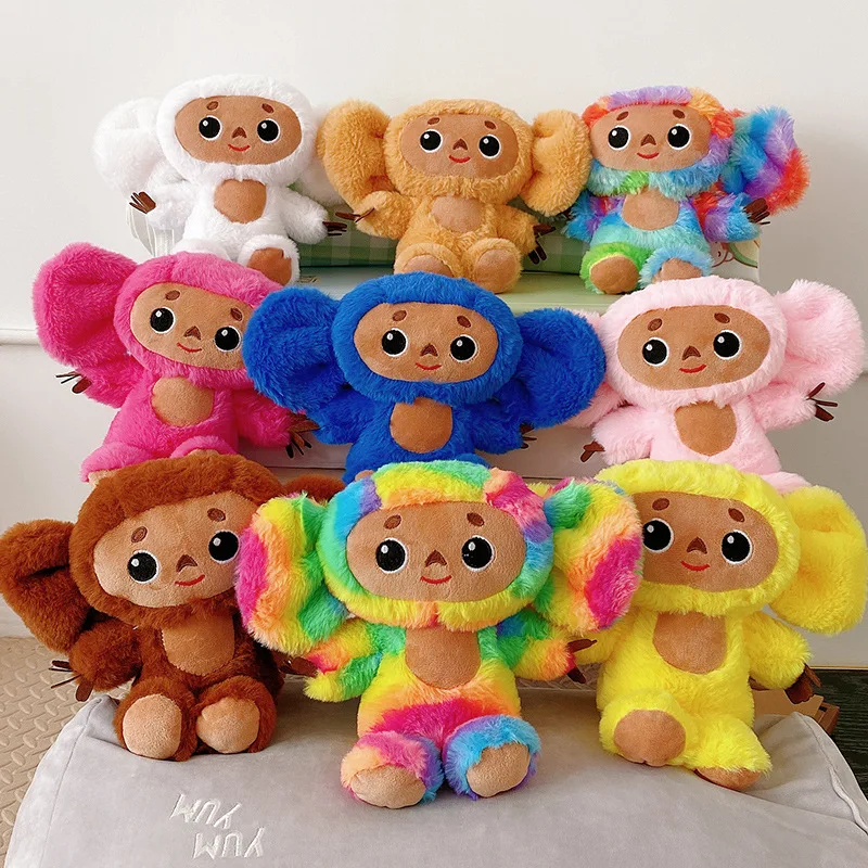 2023 Russia Movie Cheburashka Monkey Plush Toy 23CM Kawaii Baby Kids Sleep Appease Doll Toys for Children Gift чебурашка игрушка