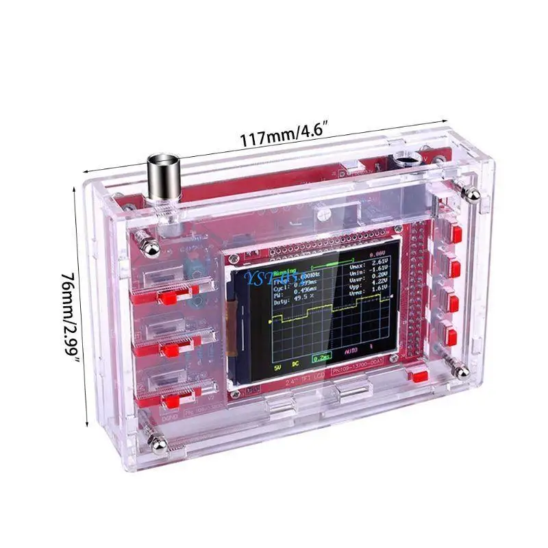 osciloscopio digital E15A con estuche DSO 138 + sonda 13803K para aprendizaje electrónico