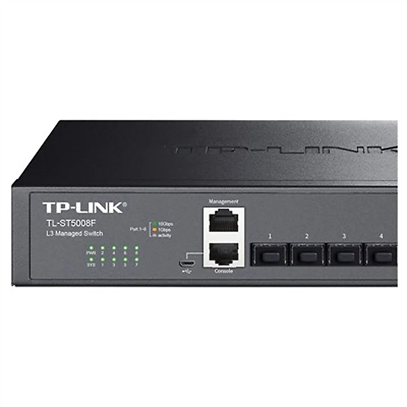 TP-link TL-ST5008F 10000Mbps Switch 10 Gigabit Optical Port SFP 10 Gigabit Network Switch Network Management Support VLan