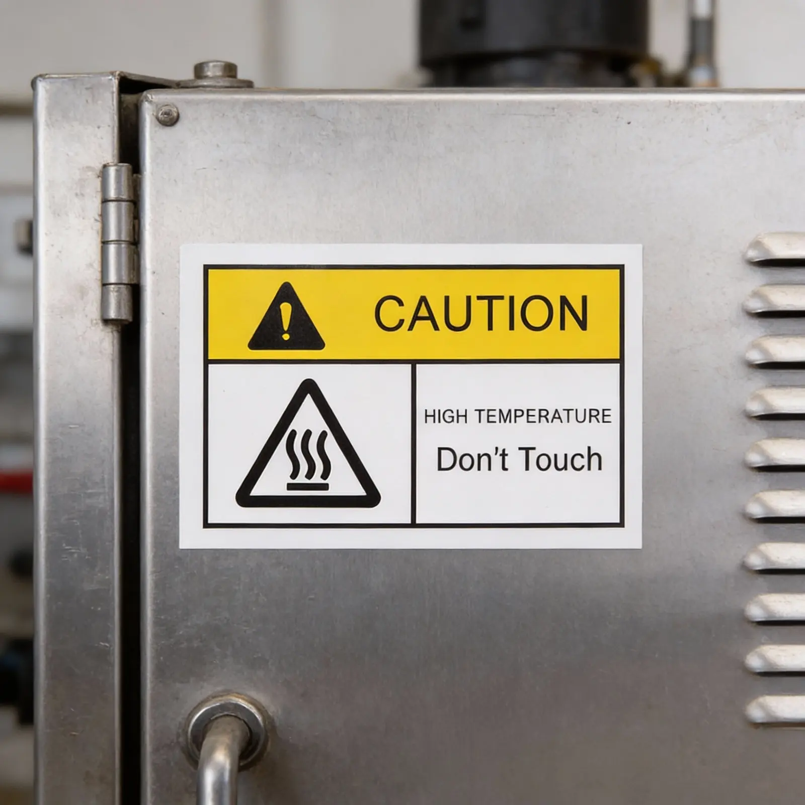 

Набор из 3 термостойких предупреждающих наклеек: «Не прикасаться», самоклеящиеся этикетки для горячих машин и бытовой техники, предупреждающие знаки.