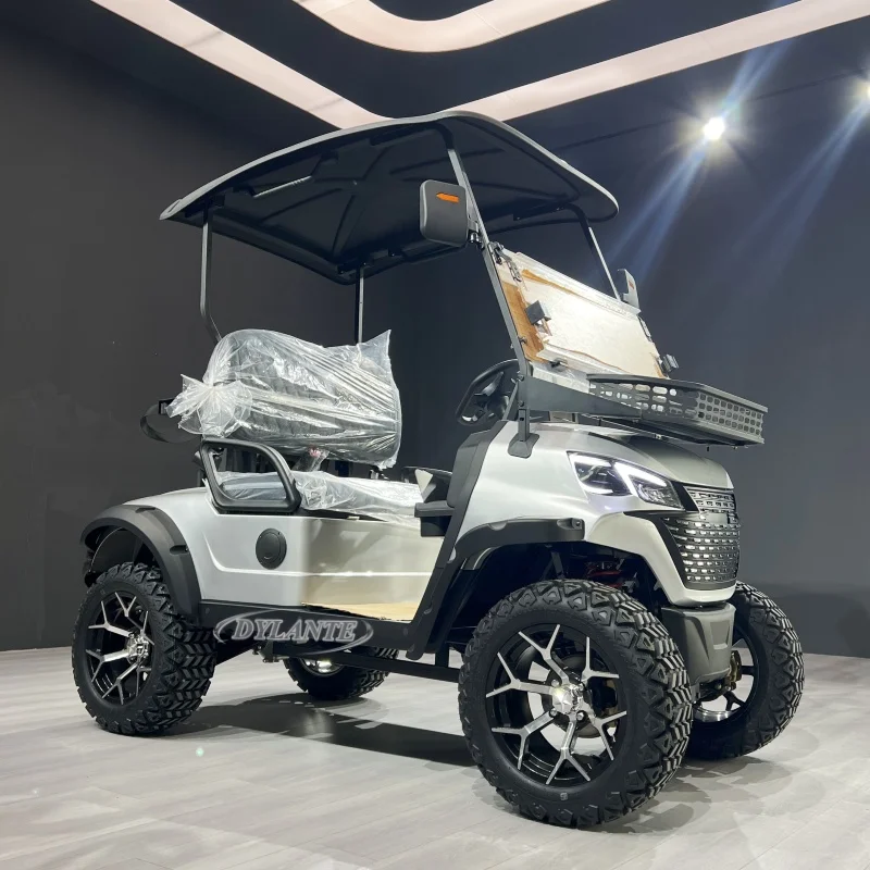 2025 سريع 45 كيلومتر/ساعة بطارية ليثيوم 2 4 مقاعد نادي كهربائي عربات الغولف 72 فولت مدينة جولف سكوتر عربات الغولف 2 + 2 مقاعد عربة جولف
