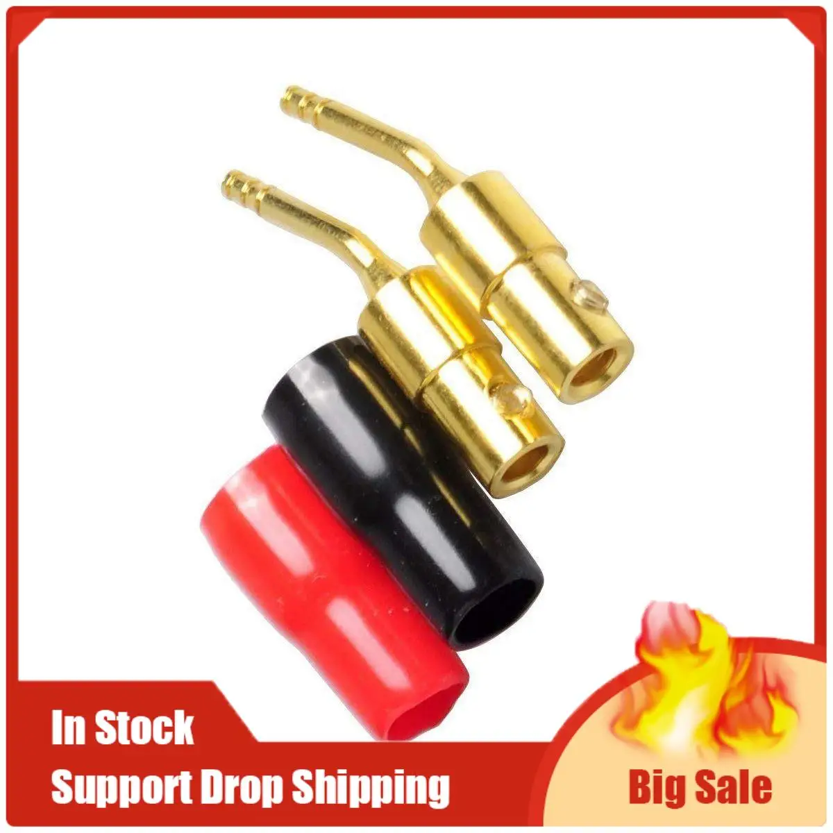 10 أزواج من 10 أزواج من دبوس توصيل الموز 2 مم، موصل كابل مكبر الصوت و5 أزواج من سدادات الموز، موصلات، برغي مفتوح Ty