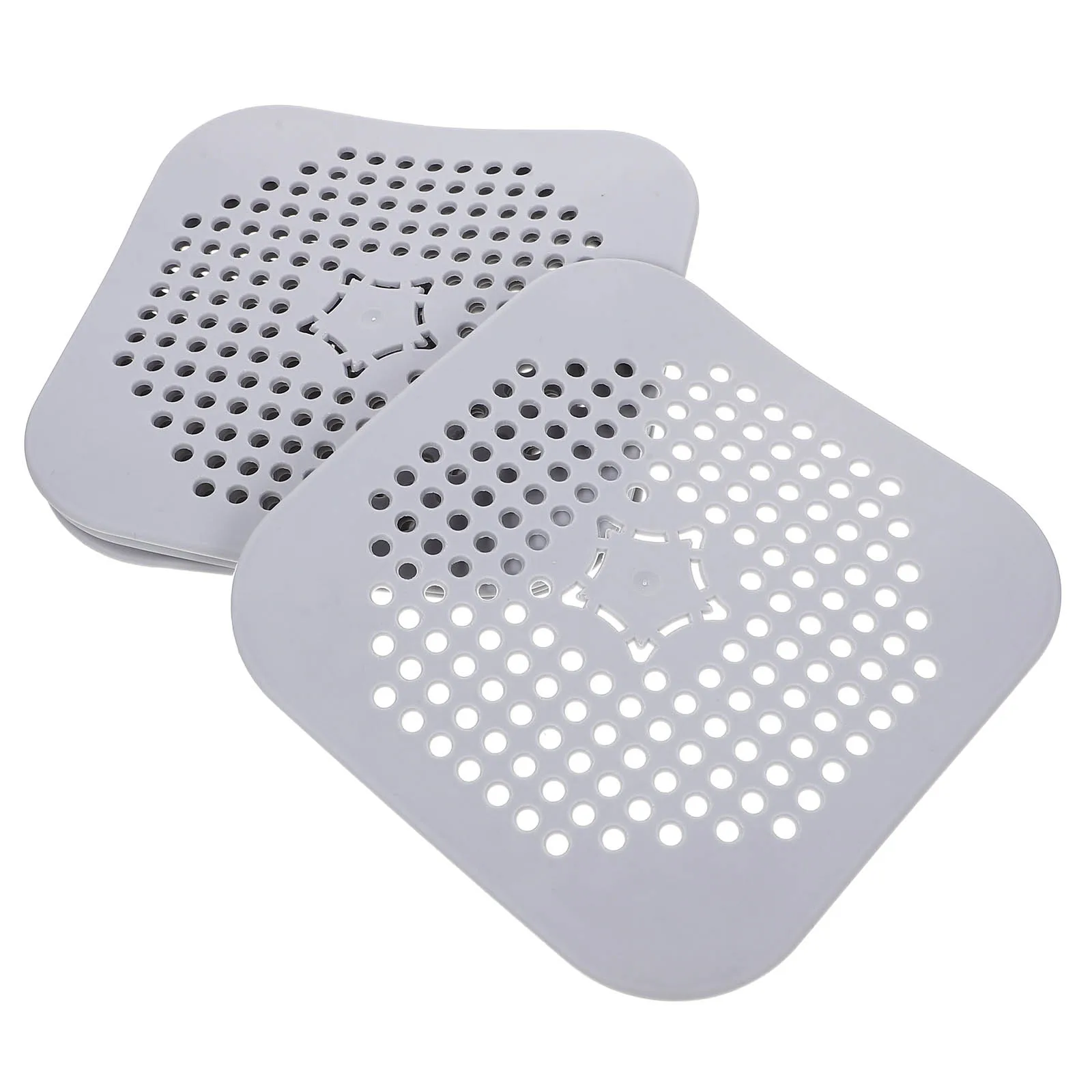 

4 Pcs Filter Deodorizer Silicone Pad Bathroom Floor Hair Catcher Silica Gel Shower Drain Cover