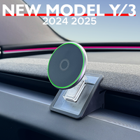 For Tesla New Model Y Juniper Launch 2025 Model 3 Hhighalnd 2024 Car Cell Phone Holder Wooden Gravity Mount Vent Clip Air