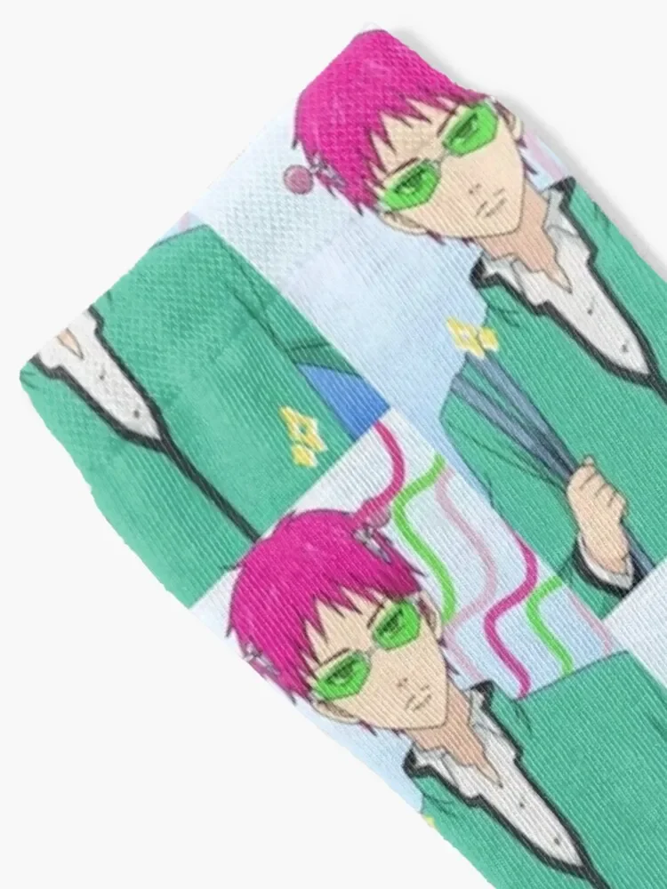 Saiki K anime Calcetines de golf para hombre y mujer, medias de regalo de Navidad