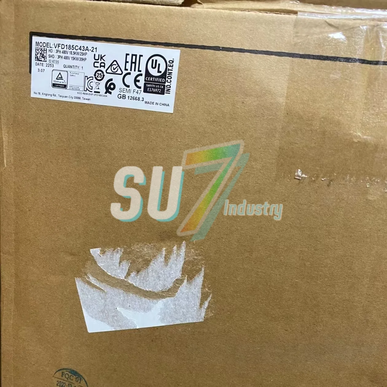 

VFD185C43A-21 VFD220CP43A-21 New In Box Frequency Converter