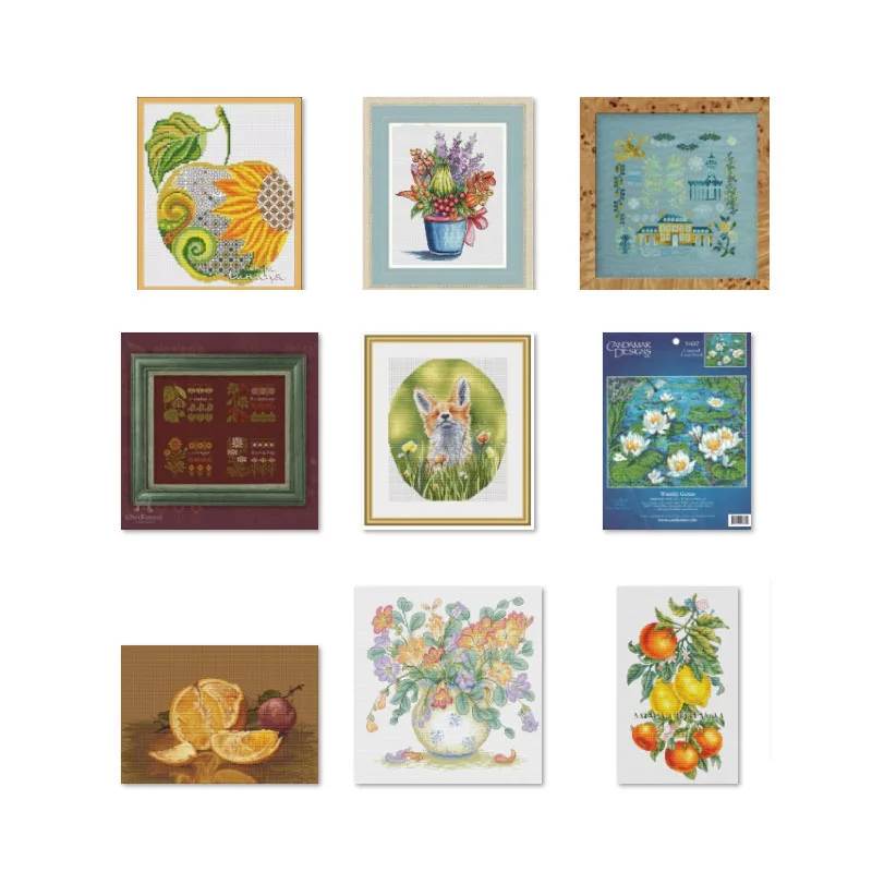 apple honeybee 25-32 Cross Stitch Kit 18ct 14ct 16CT 28ct  fabric cloth cotton thread embroidery handmade home cross stitch