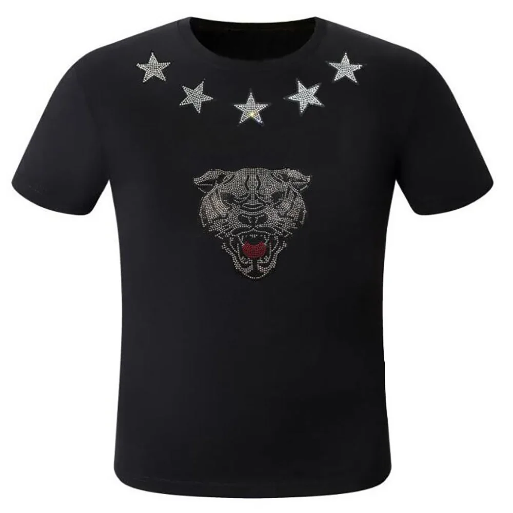 

2023 Men High Quality Pullover Tees Designer Rhinestone Man T-shirts Brand Designer Top