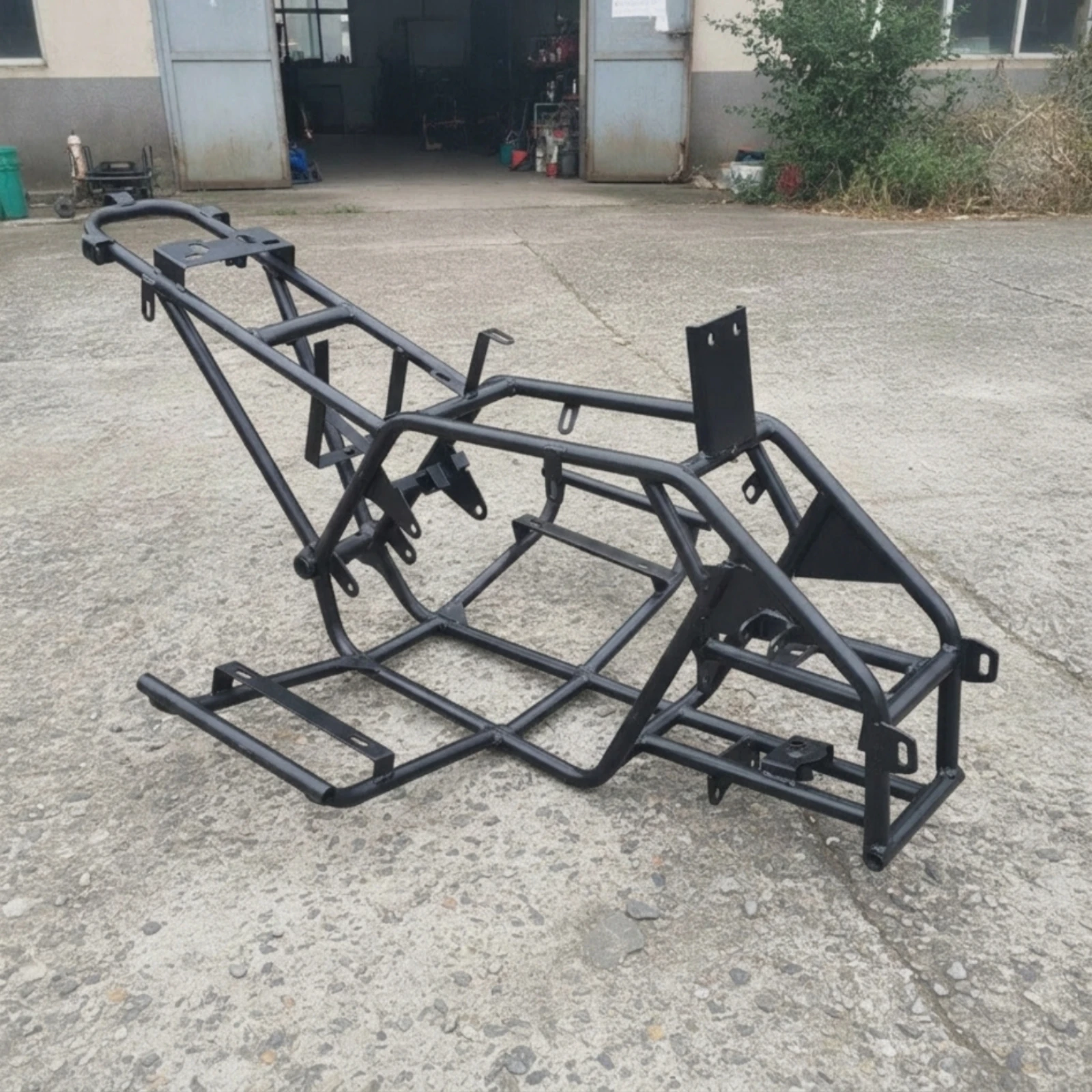 four-wheeled-tubular-steel-chassis-electric-buggy-frame-off-road-durable-foundation-for-custom-assembly