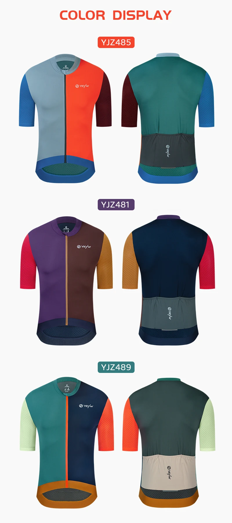 YKYWBIKE 50 % Big Saves Discount Zone Radtrikot Rennrad-Shirt Fahrradbekleidung Reitshirt Pro Mann und Frau – Detail 21