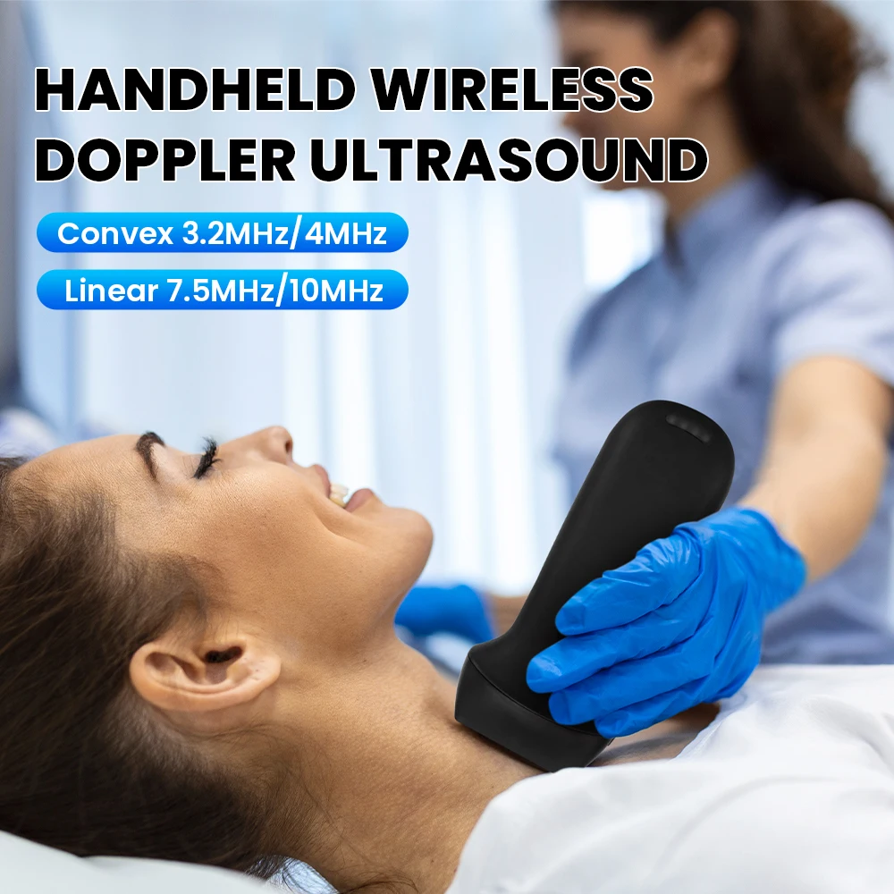 Беспроводной ультразвуковой аппарат 80E Ультразвуковой сканер со сменными зондами (линейная матрица и сменная выпуклая матрица)