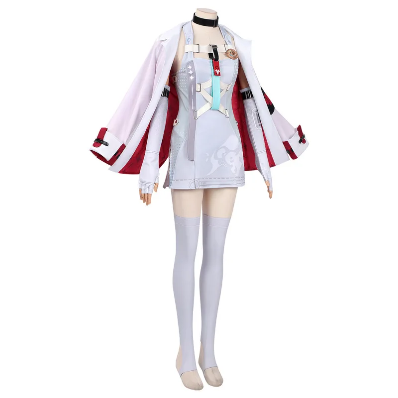 QICHE Stylish Halloween Cosplay Uniform Full Set Game Character Role Play Outfit For Halloween Carnival Stage Shooting Wear