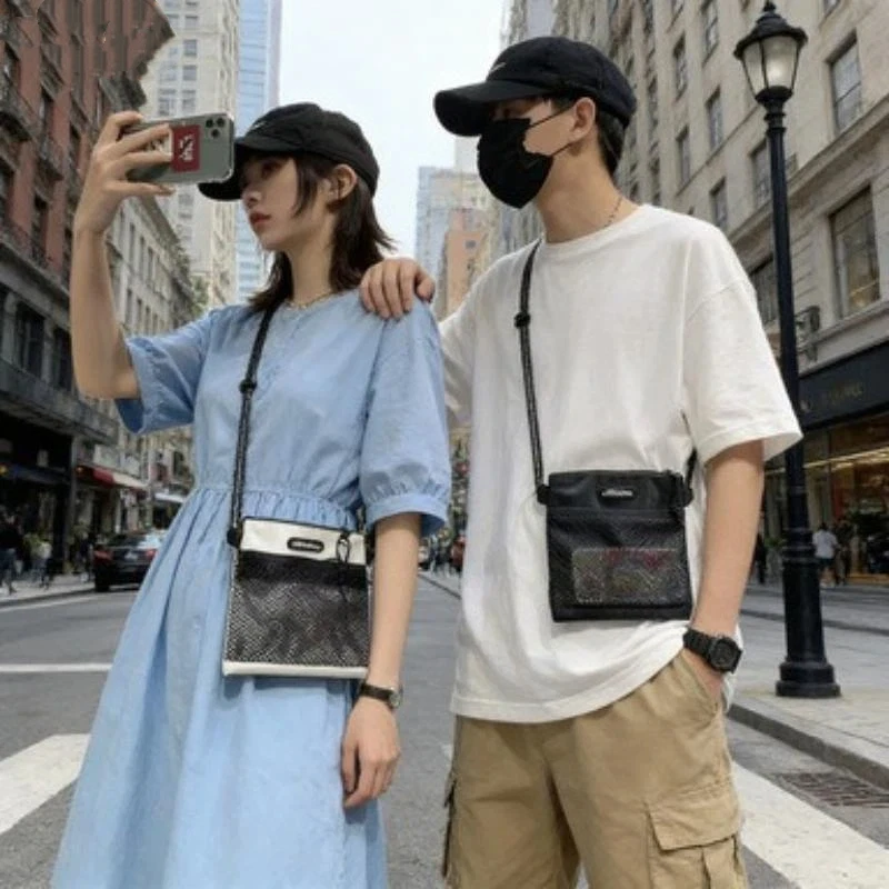 Trendy Male Wallet Compact Cycling Backpack for Crossbody Single Shoulder Bag Versatile Design for Travel