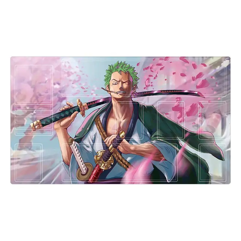 OPCG One Piece Luffy Zoro Card Playmat Battle Item Game Mat Collection Playing Cards Fight Anime Duel Disk Placemat Trainer Toys