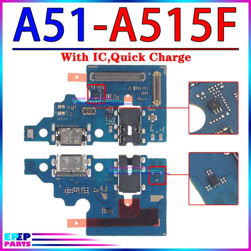 Usb Dock Charger Port for Samsung Galaxy A51 A71 A01 Core A11 A21 A21S A31 A41 Charging Board Module