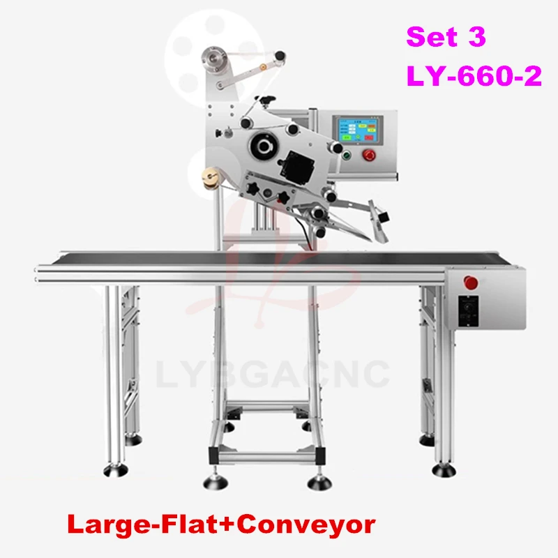 LY-660-2 Labeling Machine Intelligent Fully Automatic Assembly Line Flat Labeler Sticker for Food Bags Carton Boxes Packaging