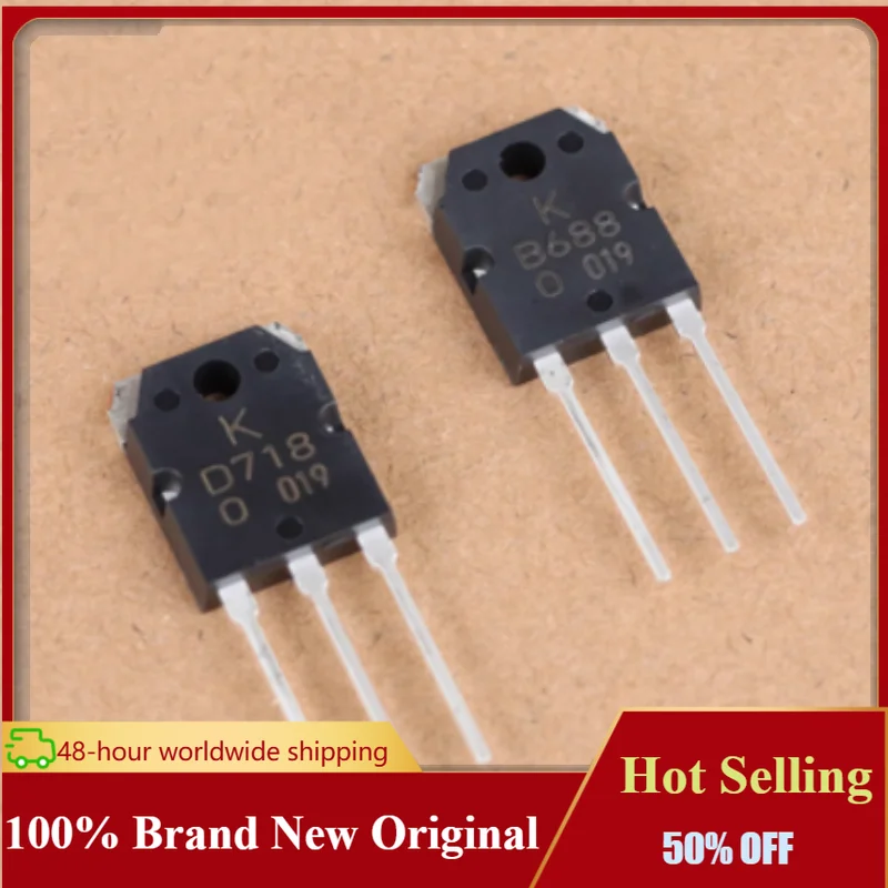 2-10Pairs B688 D718 KTB688-O-U/P KTD718-O-U/P NEW Original Genuine Chip  TO-3P