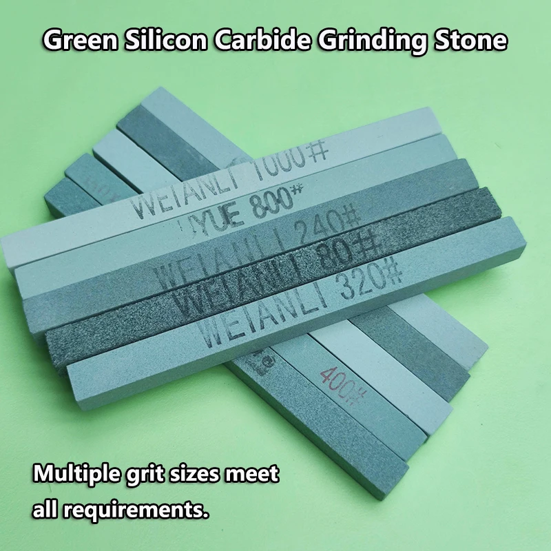 1 Stück Premium Siliziumkarbid Schleifstein 150x10x10mm Mehrkörniger Wetzstein für Messer Werkzeug Jade Polieren Schleifen