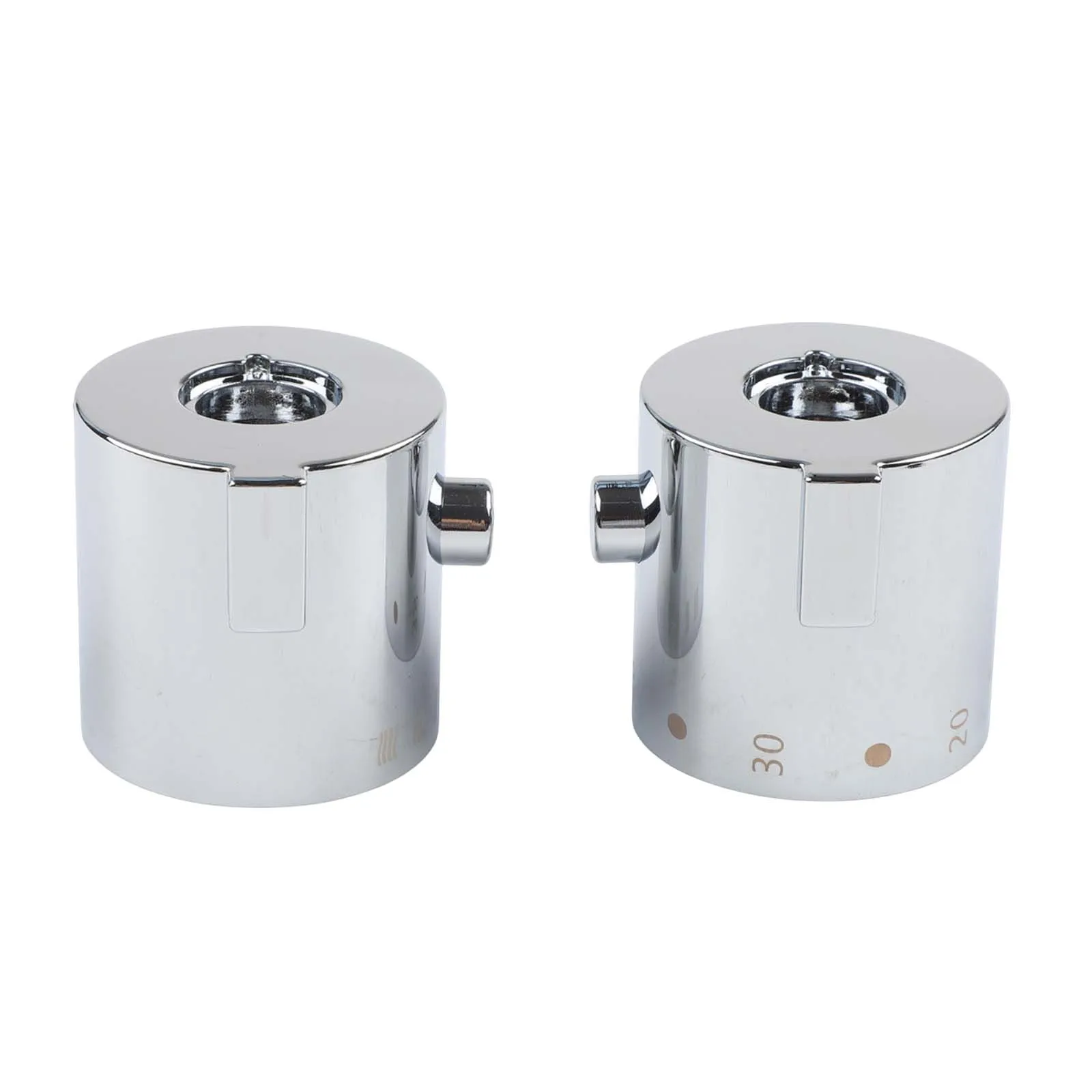 1 Pair Shower Temperature Control Handle Knob Chrome Thermostatic Handle ABS Plastic For Bath Shower Mixer Tap