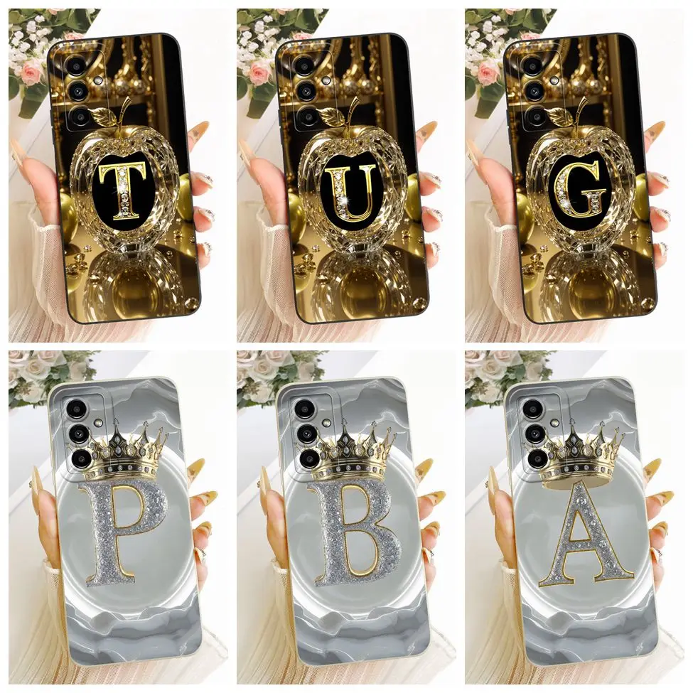For Samsung M52 5G Case Fashion Luxury Letters Cool Crown 2D Painted Silicon Casing For Samsung Galaxy M52 5G SM-M526B SM-M526BR